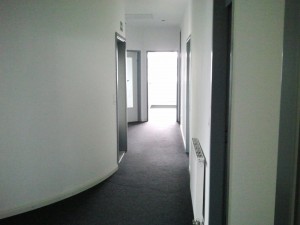 Neue Räume Blick über den neuen h2l-Flur